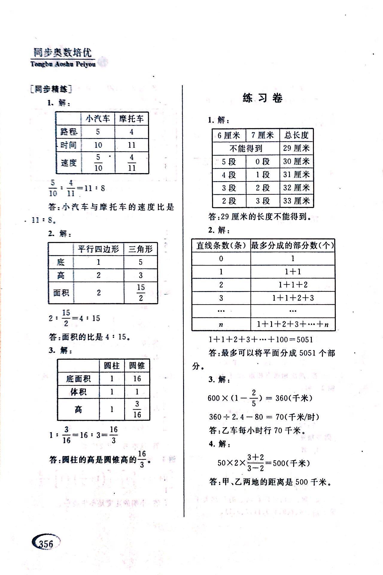 2017年同步奥数培优六年级数学人教版 第67页