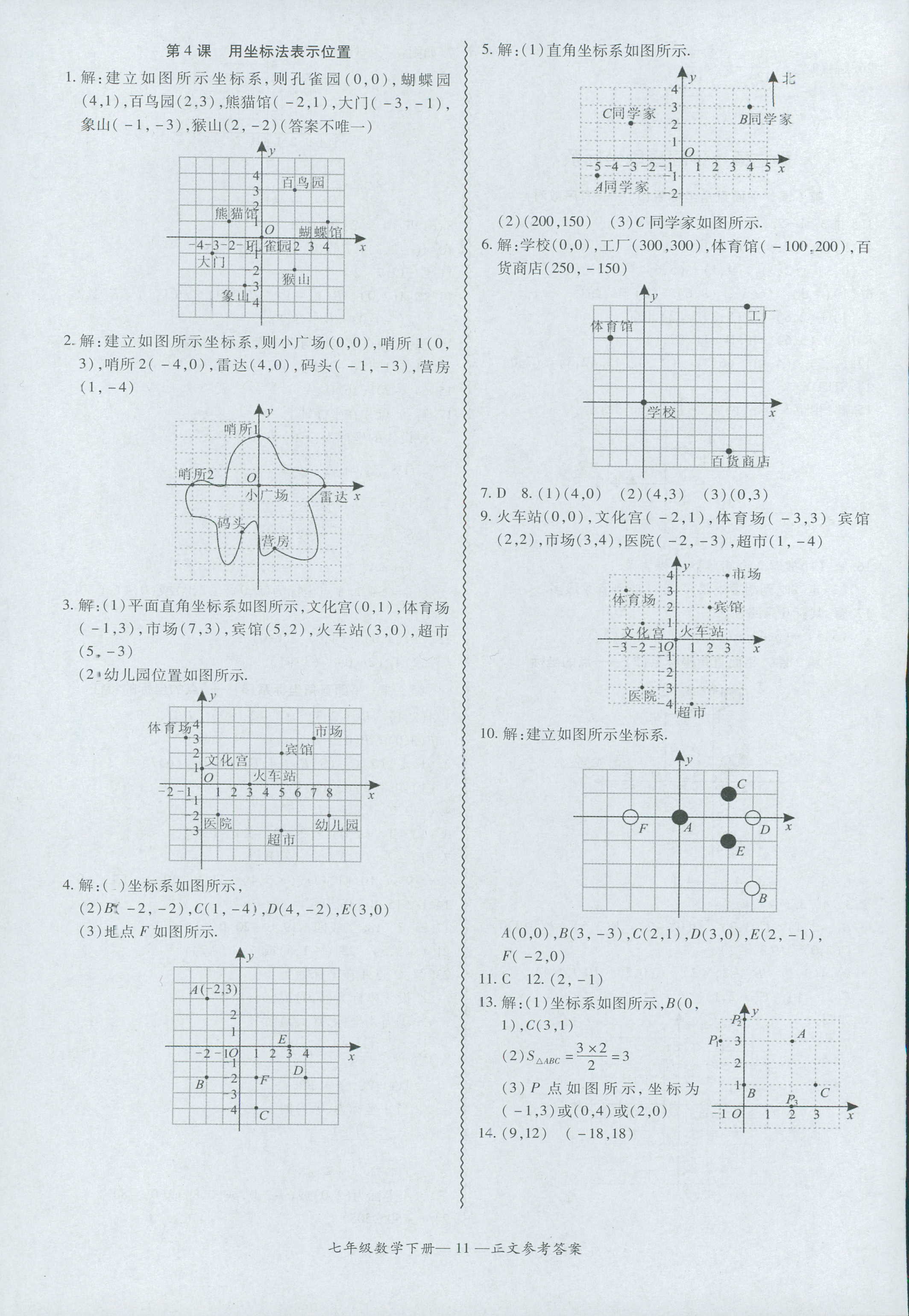 2018年零障礙導(dǎo)教導(dǎo)學(xué)案七年級(jí)數(shù)學(xué)人教版 第11頁(yè)