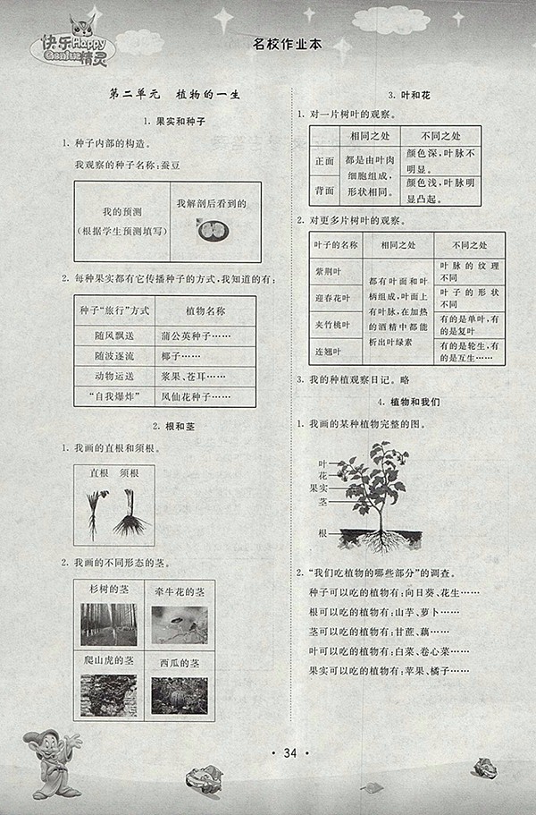 2018年名校作業(yè)本三年級(jí)科學(xué)下冊(cè)蘇教版 第3頁