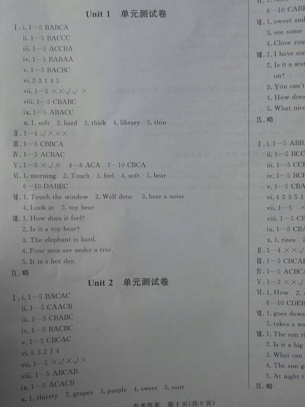 2018深圳狀元坊全程突破導(dǎo)練測(cè)英語(yǔ)四年級(jí)下冊(cè)參考答案 第43頁(yè)