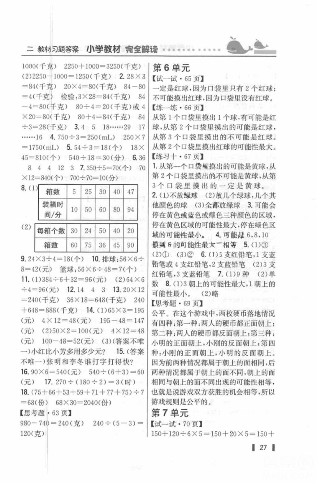 2018年教材课本四年级数学上册苏教版答案 第9页