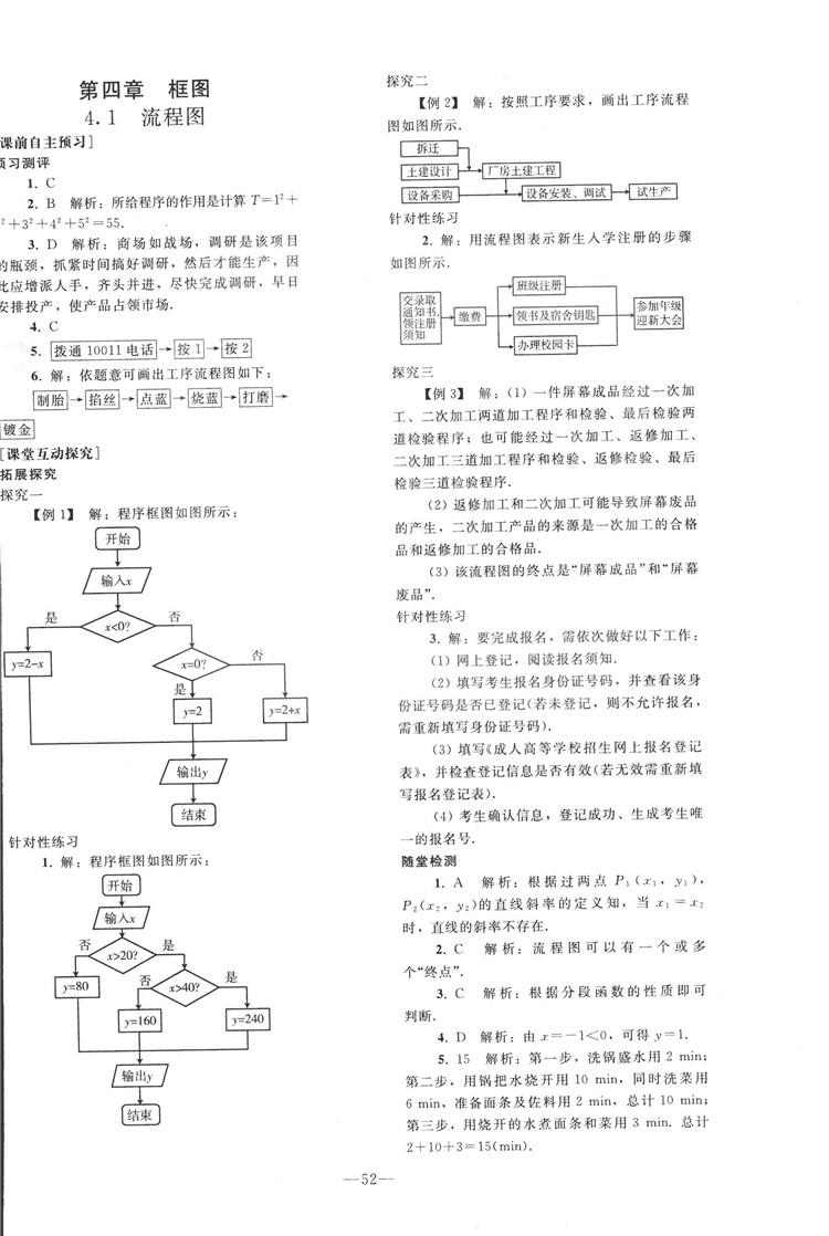 2018人教版資源與評(píng)價(jià)七年級(jí)數(shù)學(xué)上冊(cè)參考答案 第28頁(yè)