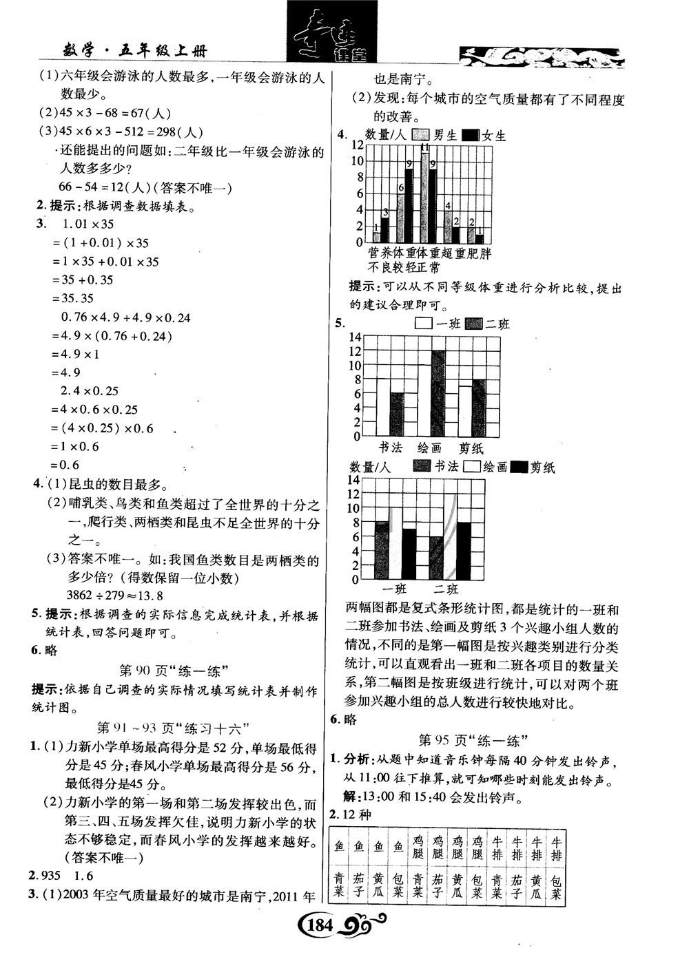 2018年秋奇迹课堂数学五年级上册苏教版数法题解参考答案 第30页