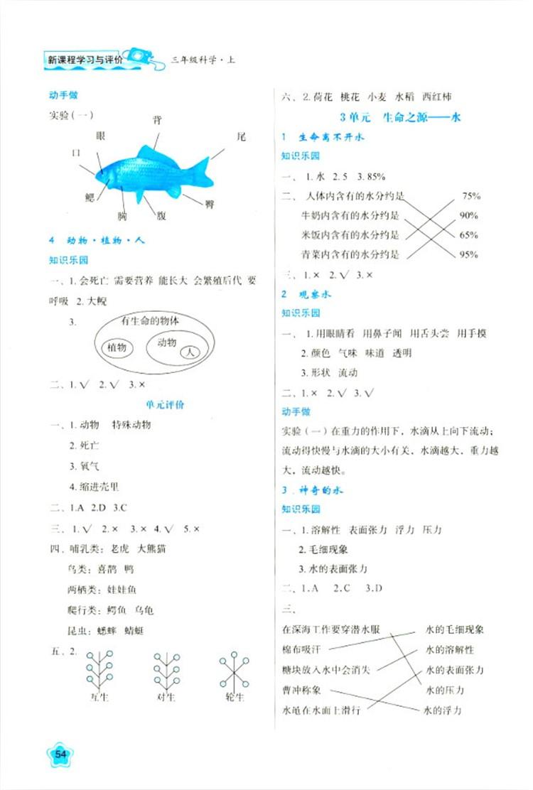 2018新課程學(xué)習(xí)與評價(jià)三年級(jí)上冊科學(xué)蘇教版B版 第2頁