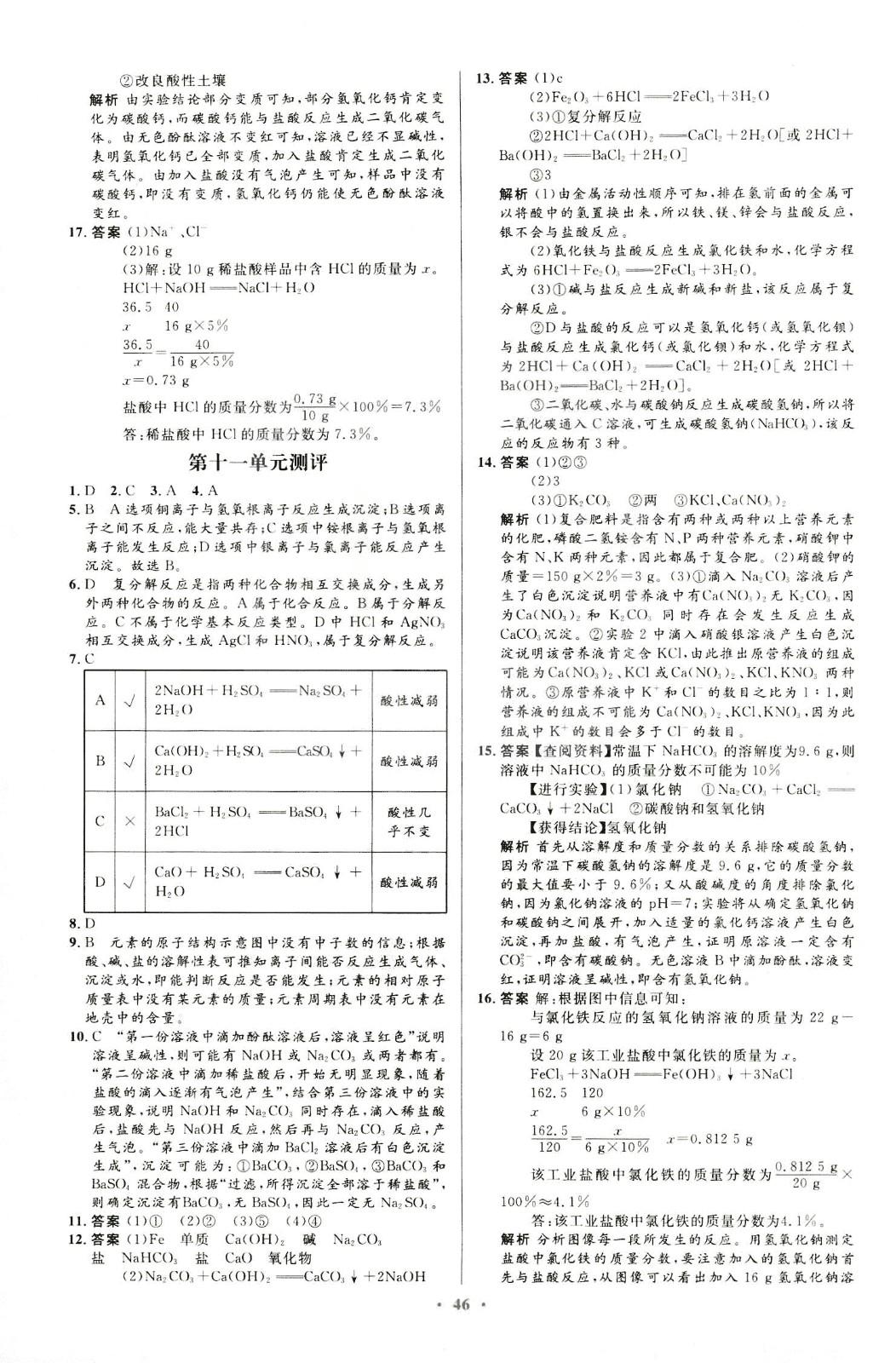 2018年初中同步测控优化设计九年级化学全一册人教版福建专版 第20页