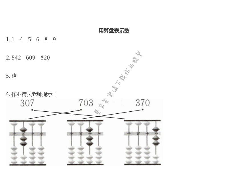 四   認識萬以內(nèi)的數(shù) - 用算盤表示數(shù)