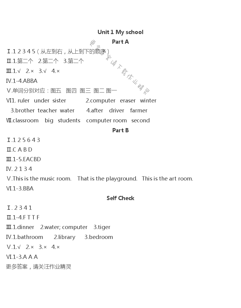 2019年小学基础训练丛书自主学习指导课程四年级英语下册人教版 第1页