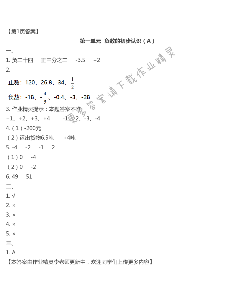 2020年阳光互动绿色成长空间五年级数学上册苏教版提优版 第1页