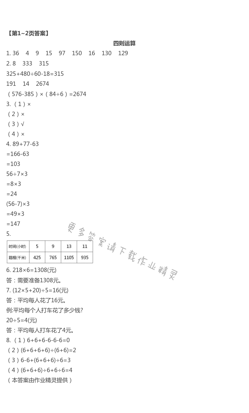 2021年智趣夏令營四年級玩轉數學通用版 第1頁