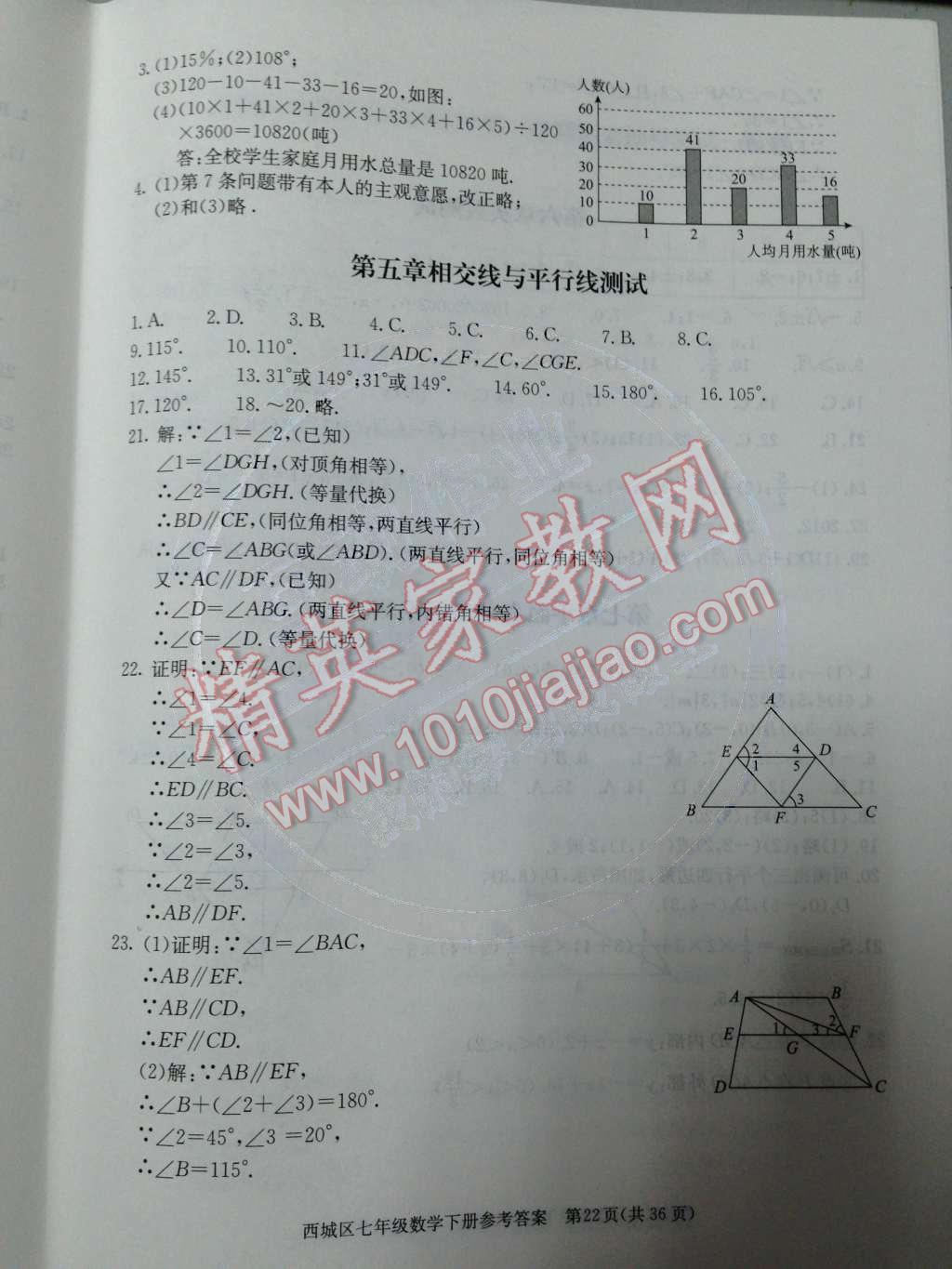 2014年學(xué)習(xí)探究診斷七年級數(shù)學(xué)下冊人教版 測試卷第69頁