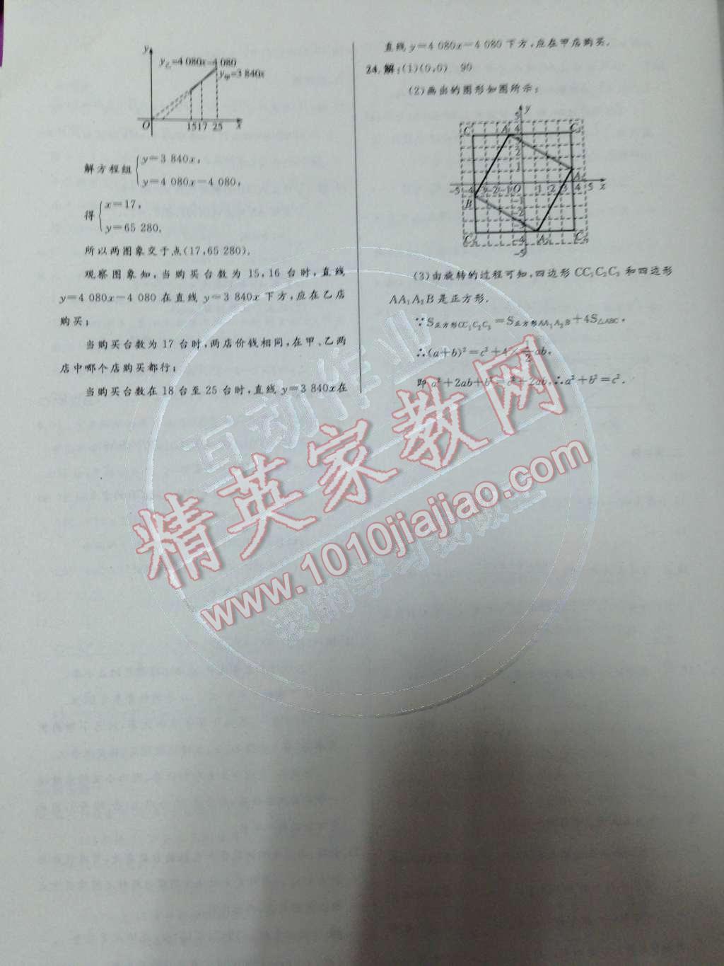 2014年初中同步测控优化设计八年级数学下册人教版 第34页