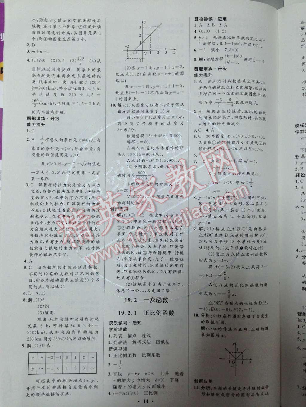 2014年初中同步测控优化设计八年级数学下册人教版 第17页