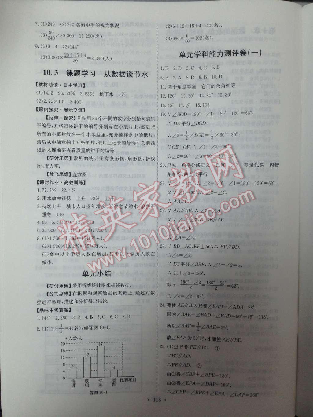 2014年能力培养与测试七年级数学下册人教版 第25页