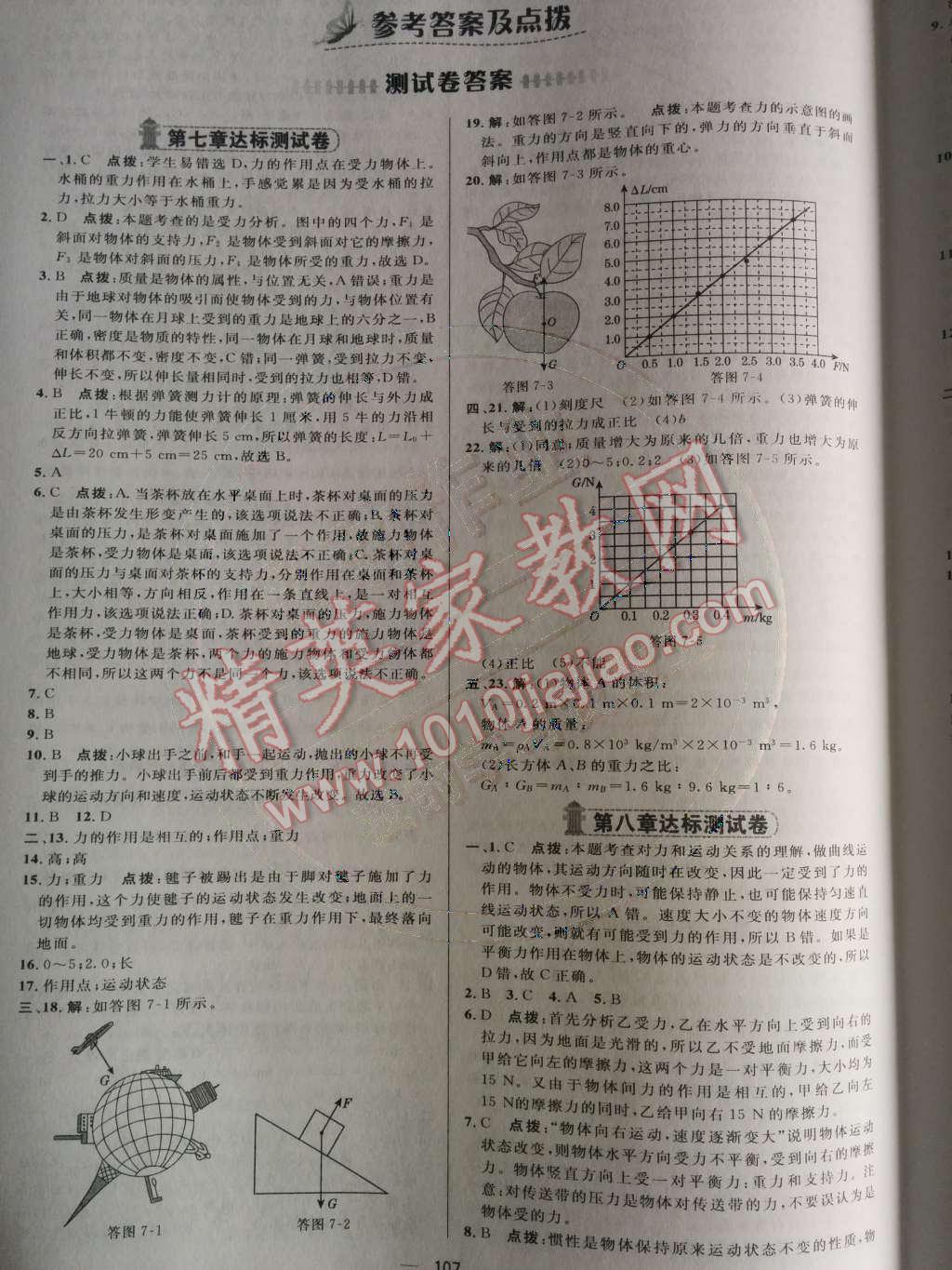 2014年综合应用创新题典中点八年级物理下册人教版 测试卷第58页