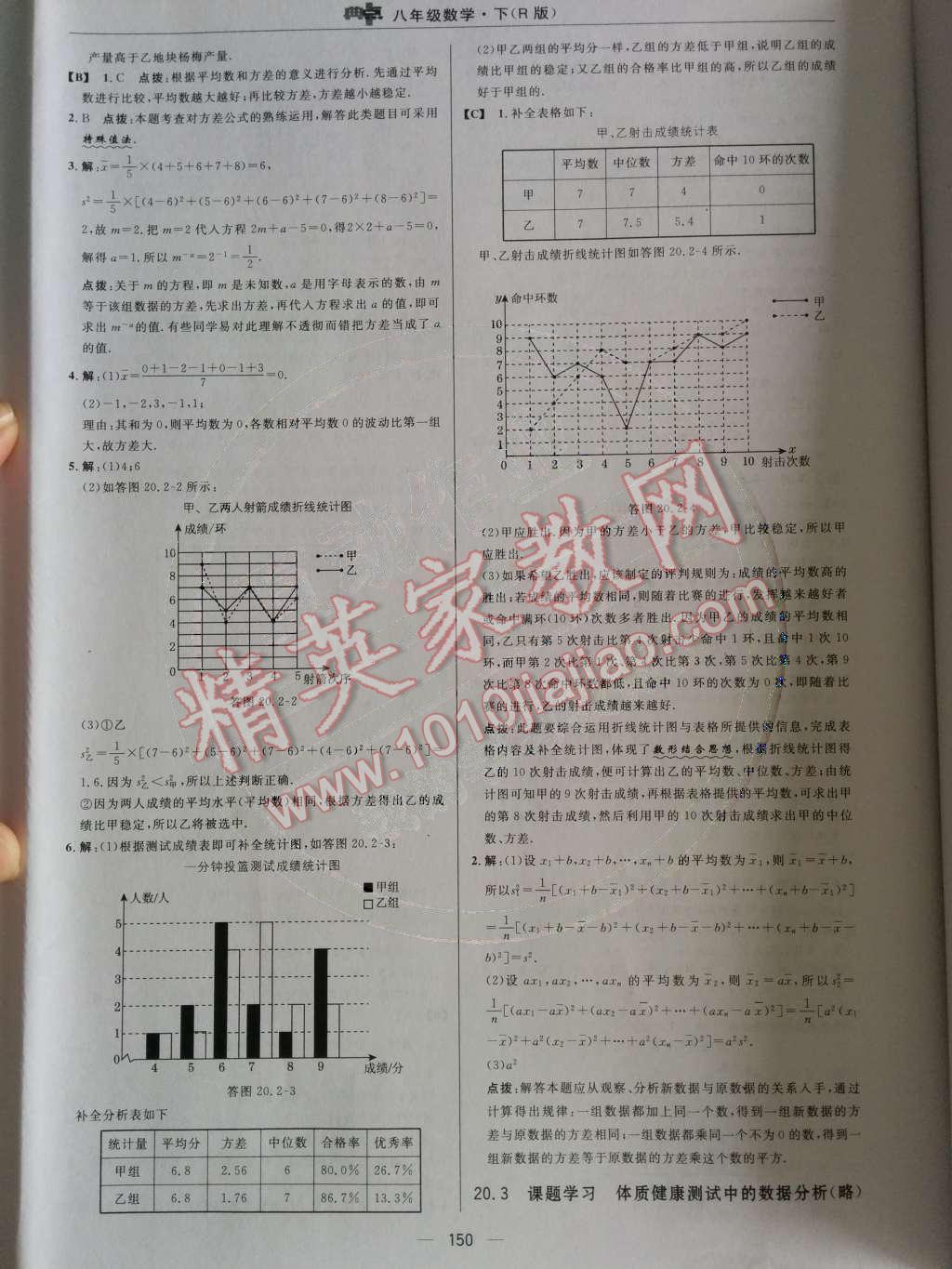 2014年綜合應(yīng)用創(chuàng)新題典中點八年級數(shù)學(xué)下冊人教版 第二十章 數(shù)據(jù)的分析第78頁