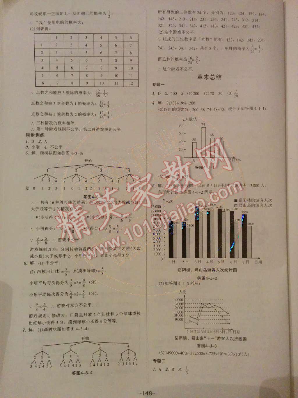 2014年广东学导练九年级数学下册北师大版 第21页