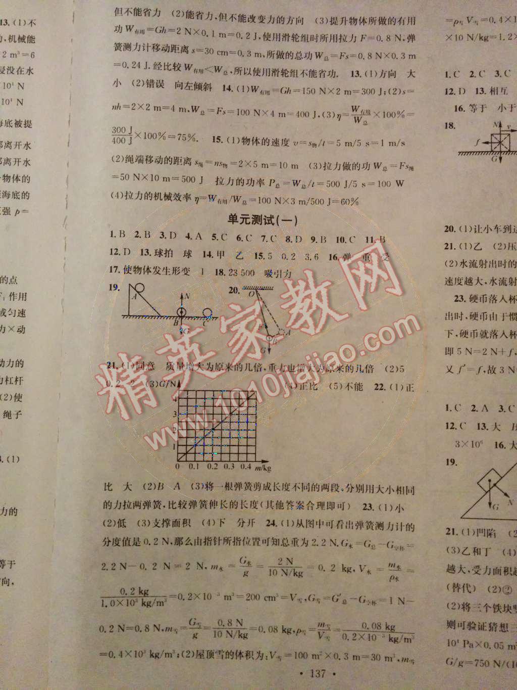 2014年名校课堂助教型教辅八年级物理下册人教版 第25页