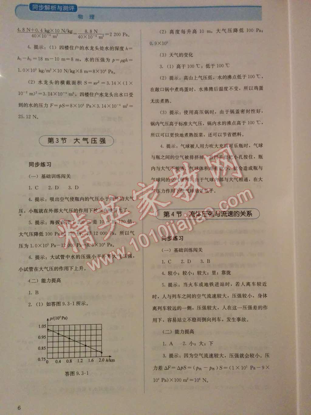 2014年人教金学典同步解析与测评八年级物理下册人教版 第7页