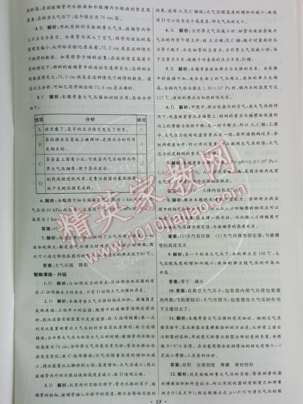 2015年初中同步测控优化设计八年级物理下册人教版 第15页