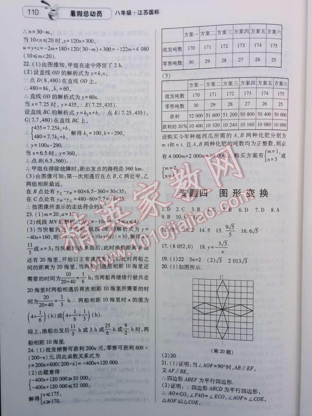 2014年暑假總動員八年級數(shù)學(xué)江蘇國標(biāo)版 第14頁