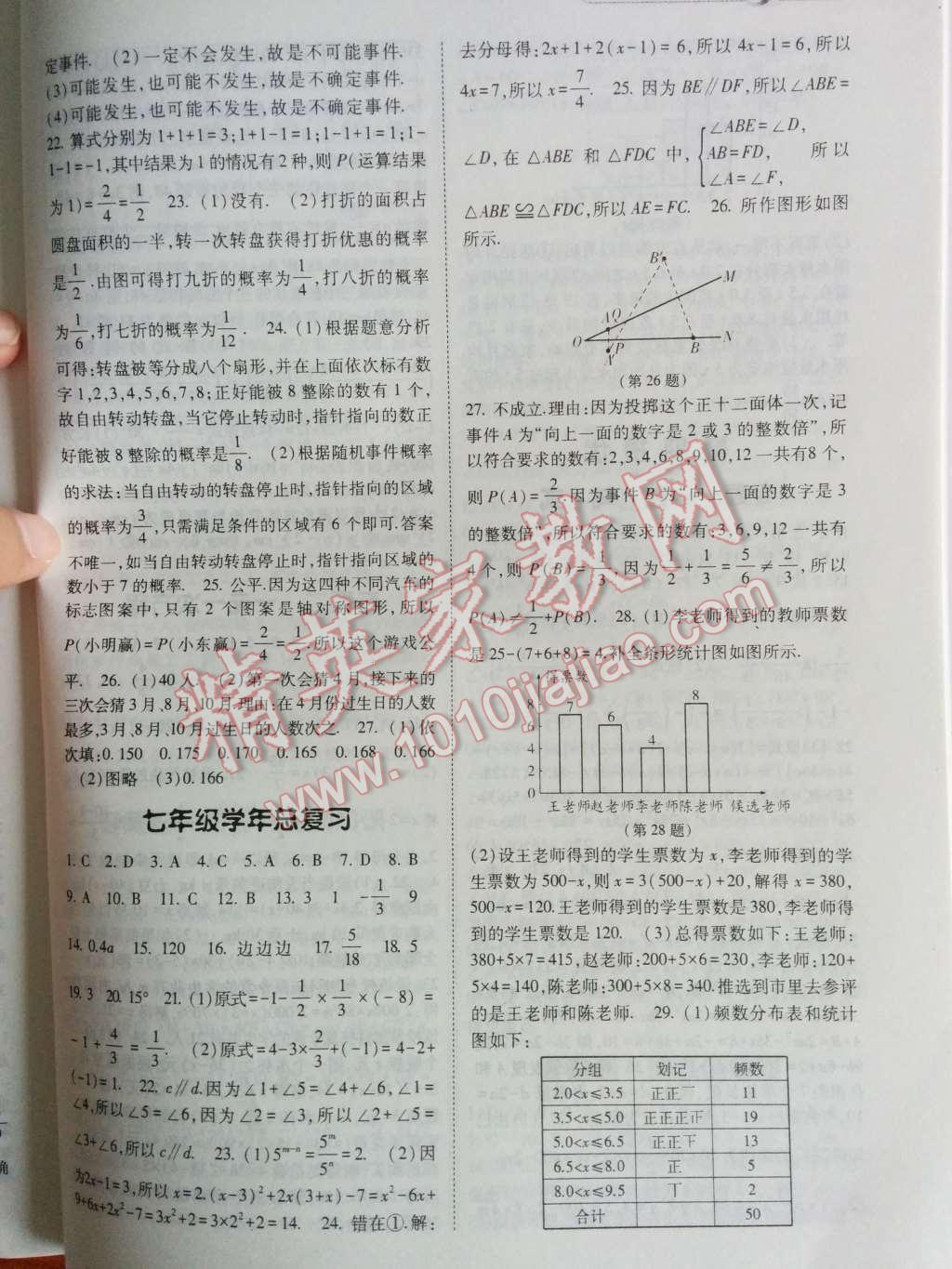 2014年暑假总动员七年级数学北师国标版 第7页