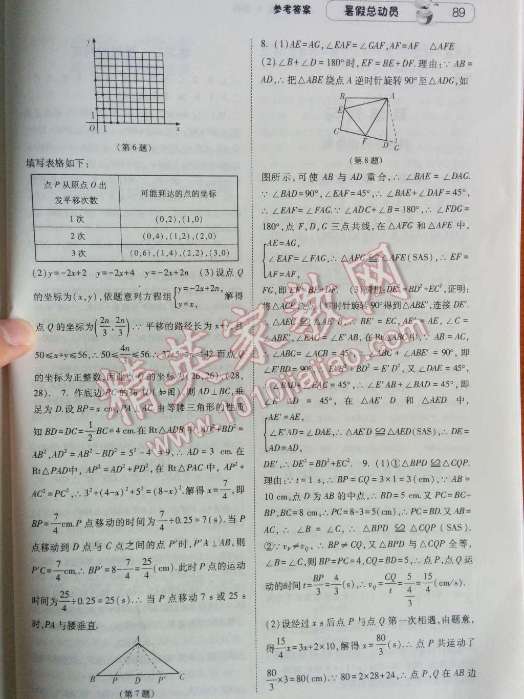 2014年暑假總動員八年級數(shù)學(xué)北師國標(biāo)版 第13頁