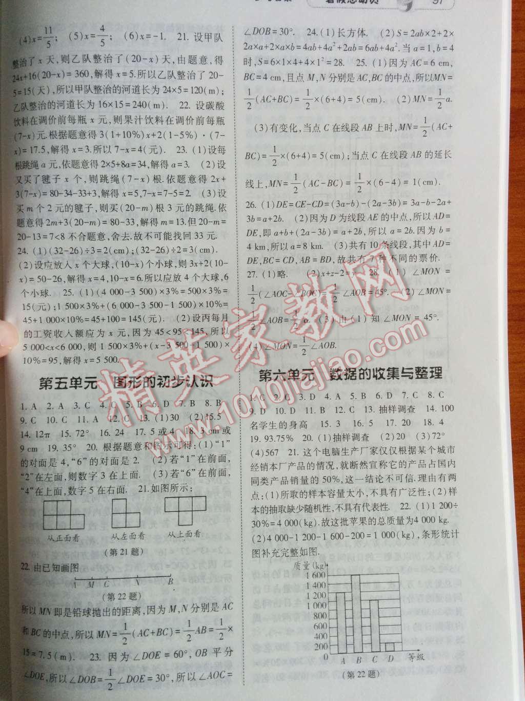 2014年暑假总动员七年级数学北师国标版 第3页