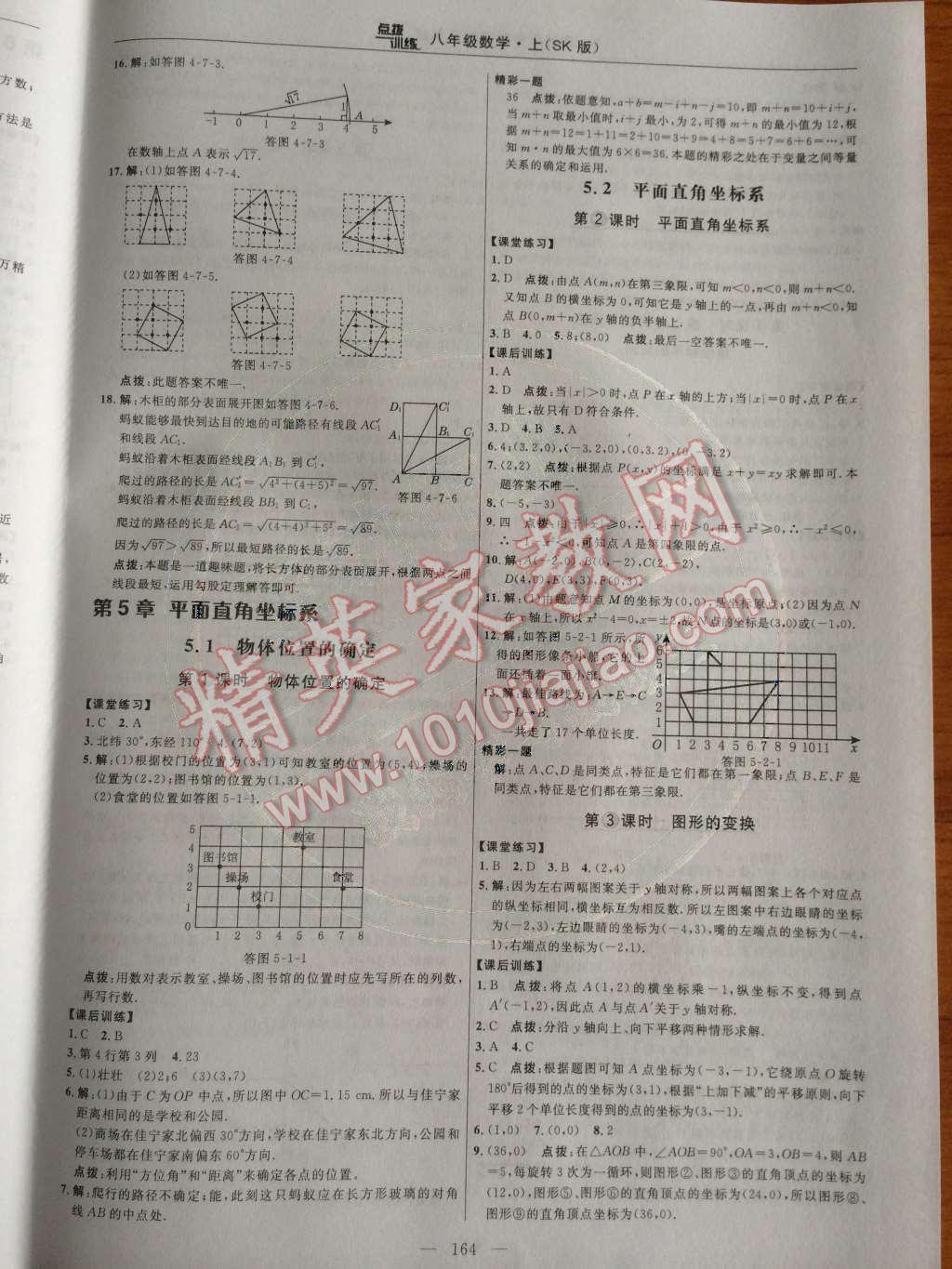 2014年点拨训练八年级数学上册苏科版 第23页