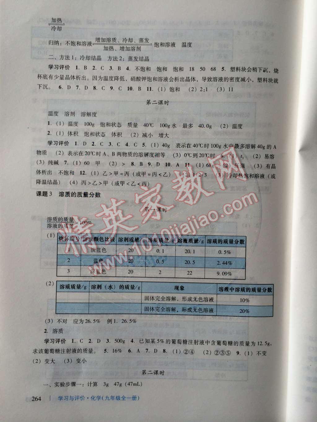 2014年学习与评价九年级化学全一册人教版 第42页