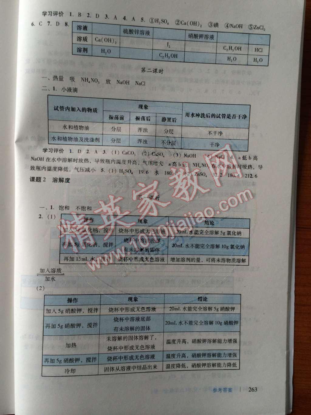 2014年学习与评价九年级化学全一册人教版 第41页