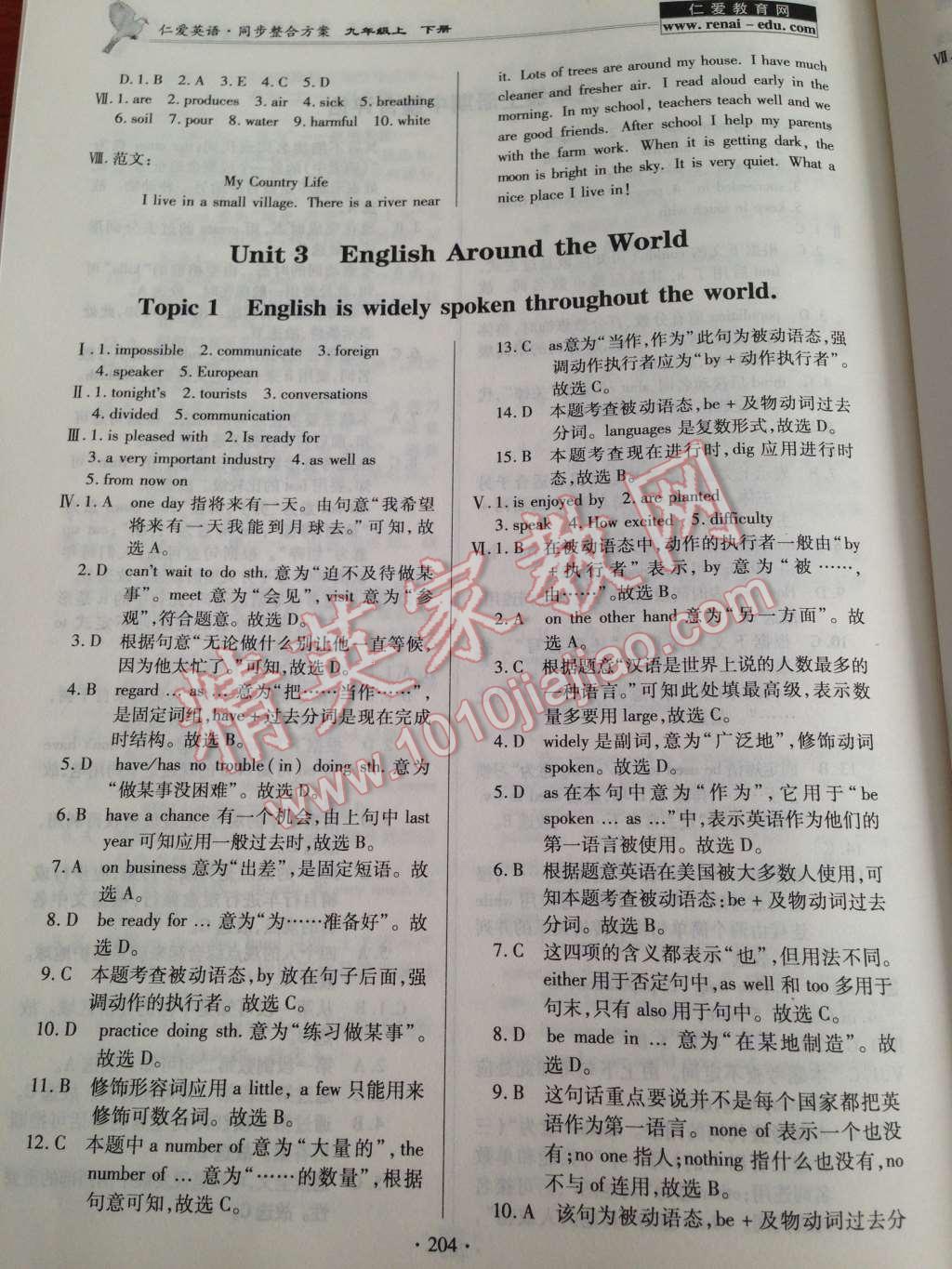 2014年仁愛英語同步整合方案九年級上下冊 第11頁