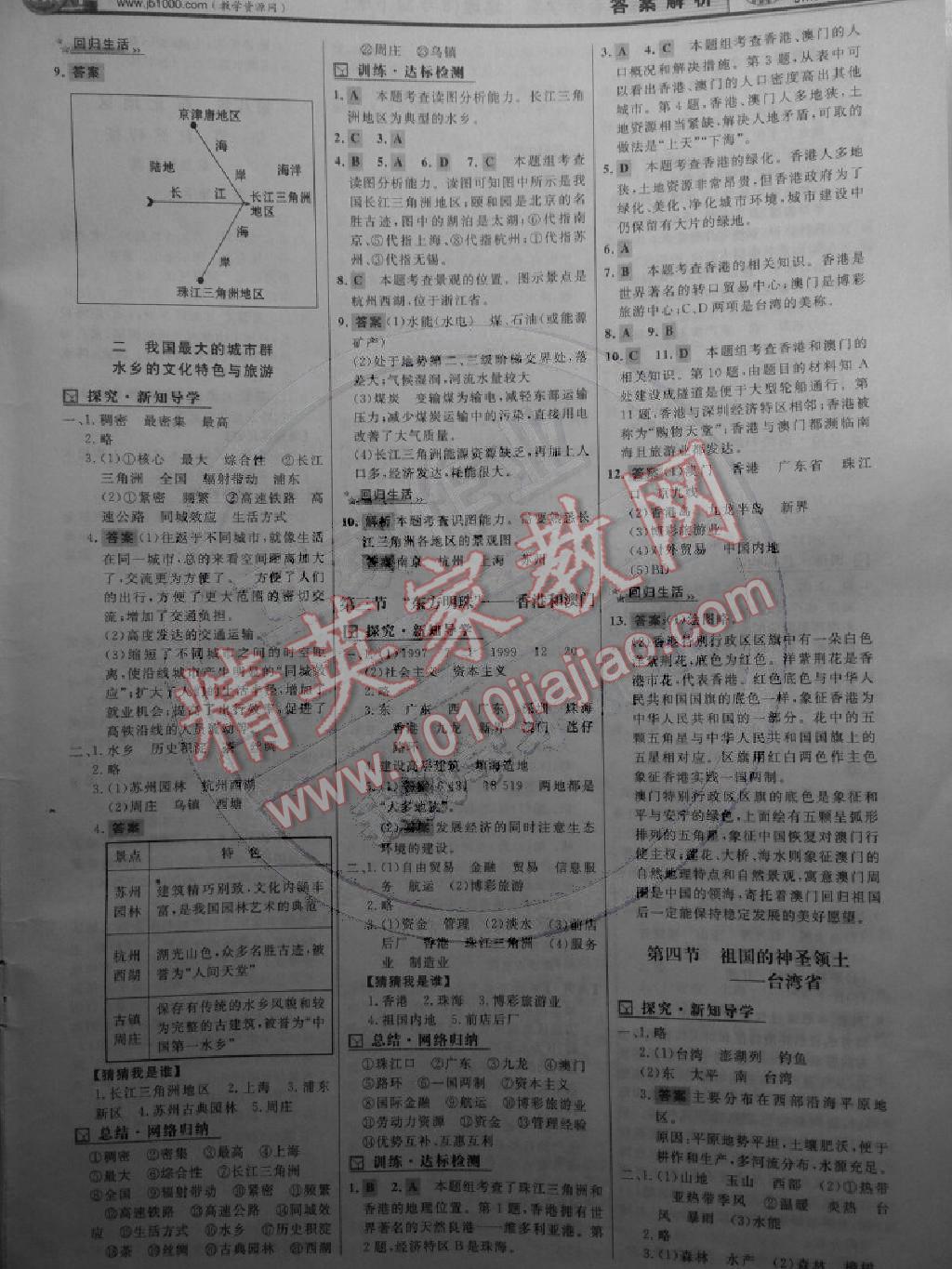 2014年世紀(jì)金榜初中新課標(biāo)金榜學(xué)案八年級(jí)地理下冊(cè) 第6頁(yè)