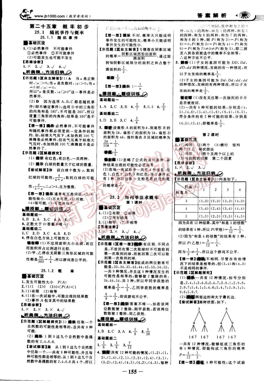 2014年世紀(jì)金榜金榜學(xué)案九年級數(shù)學(xué)上冊人教版 第14頁