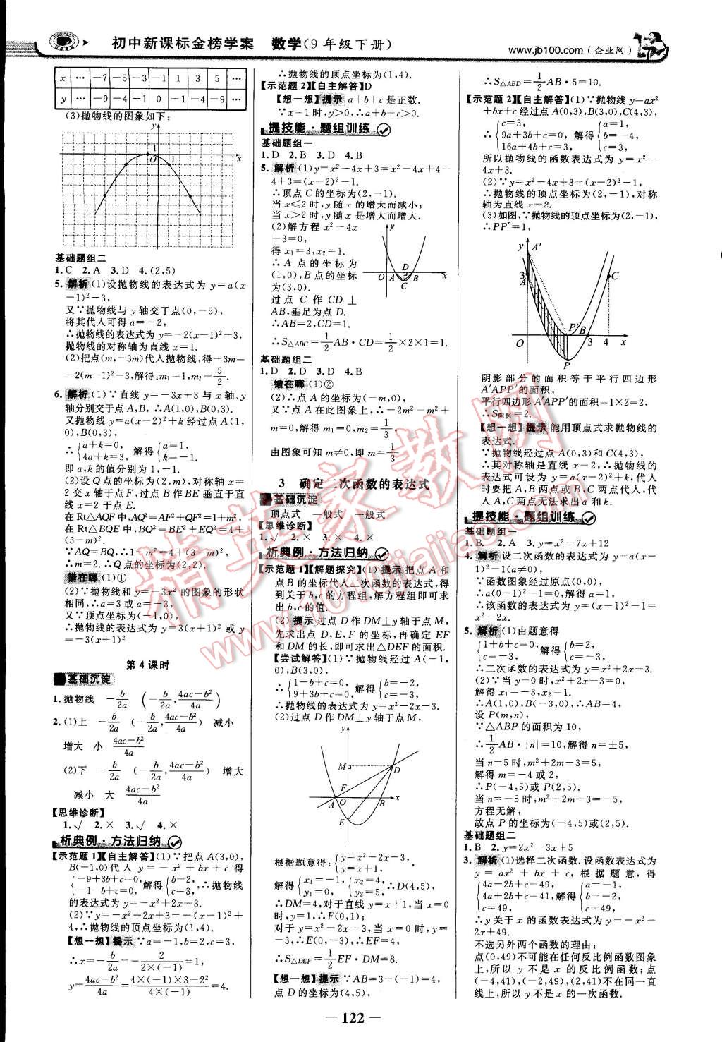 2014年世紀金榜金榜學案九年級數學上冊北師大版 第5頁