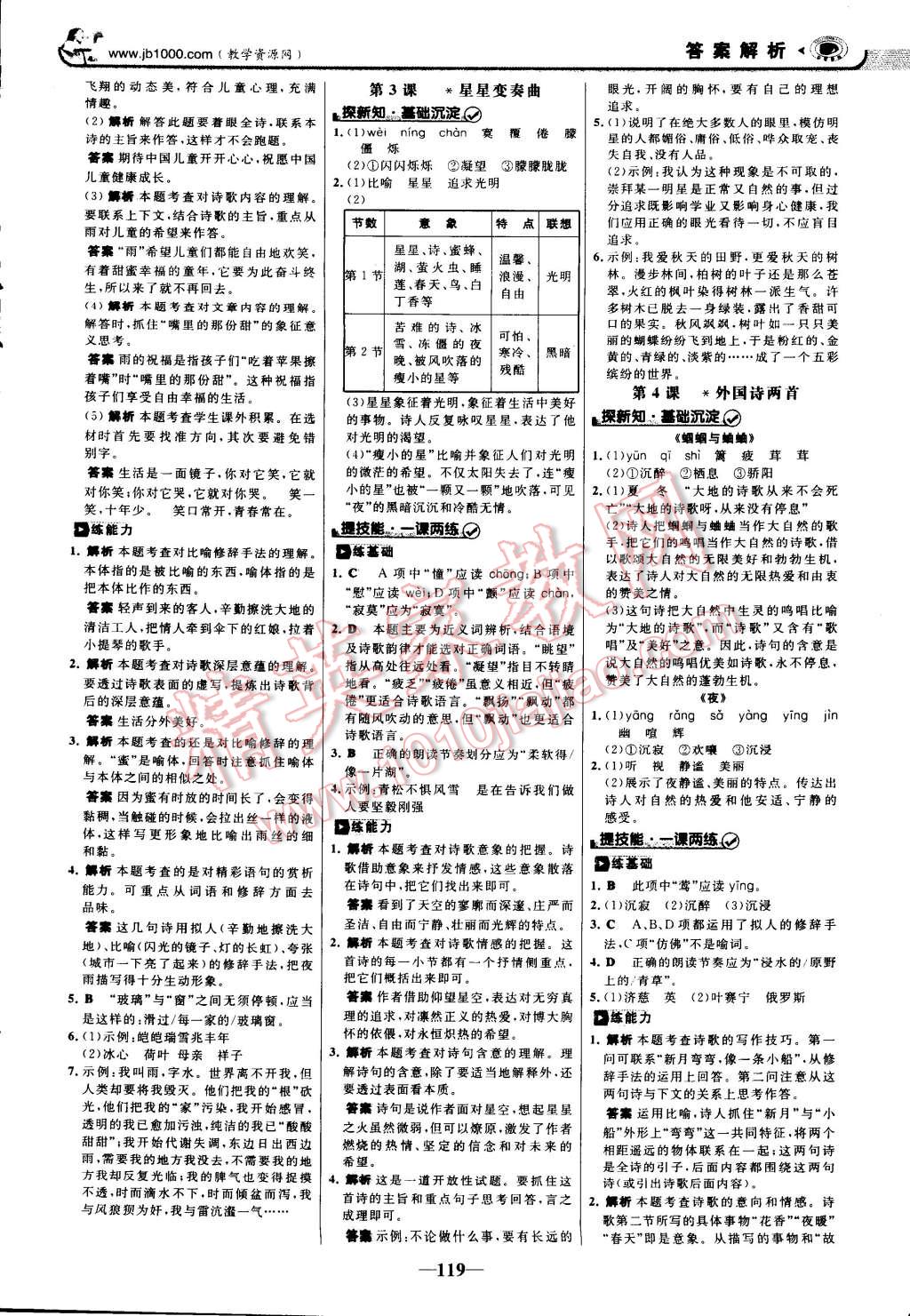 2014年世紀(jì)金榜金榜學(xué)案九年級(jí)語(yǔ)文上冊(cè)人教版 第2頁(yè)