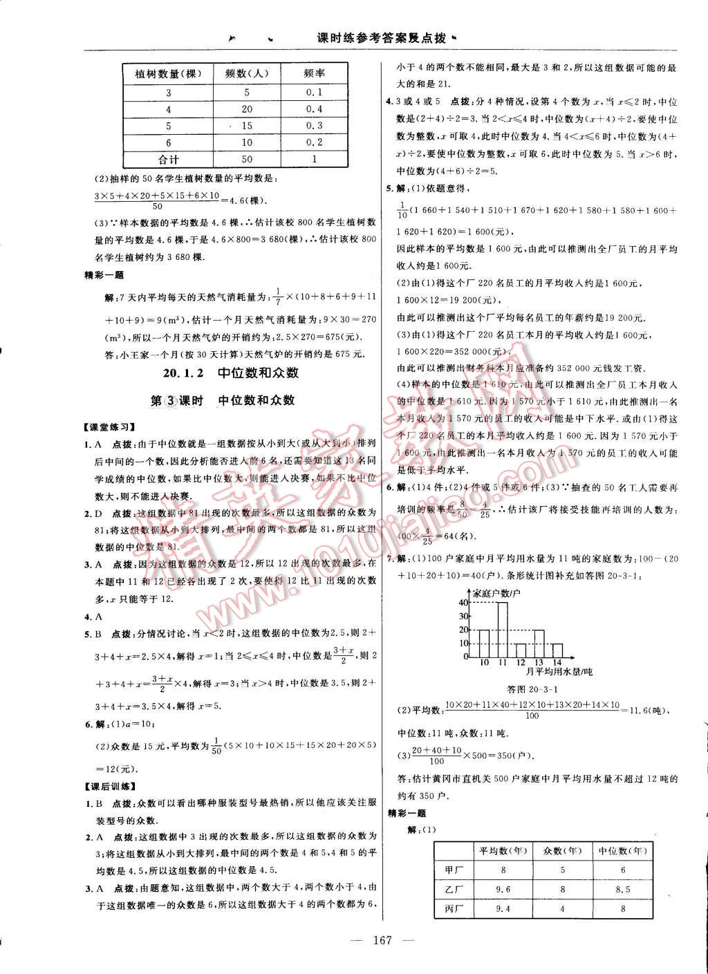 2015年点拨训练八年级数学下册人教版 第37页