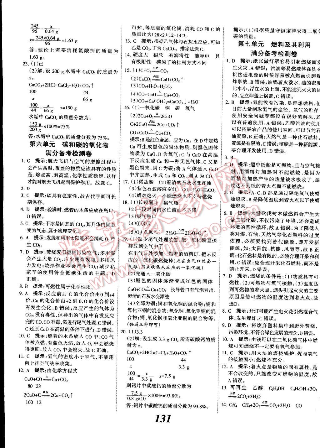 2014年全优课堂考点集训与满分备考九年级化学全一册人教版 第19页