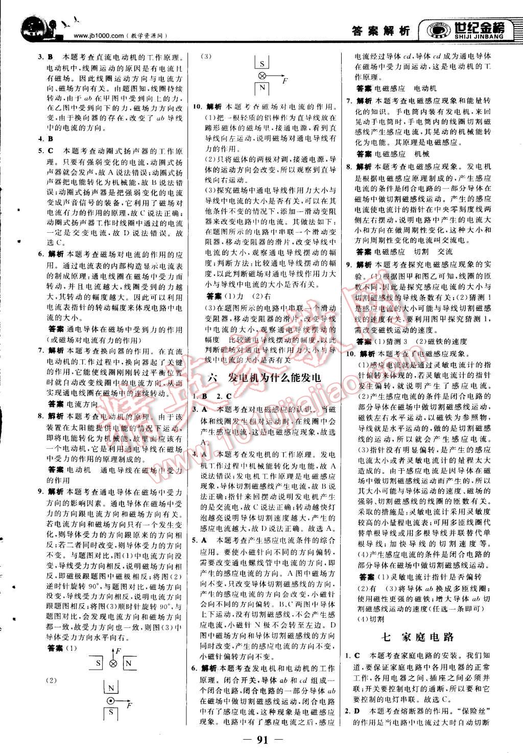 2015年世紀(jì)金榜金榜學(xué)案九年級(jí)物理下冊(cè)人教版 第14頁(yè)