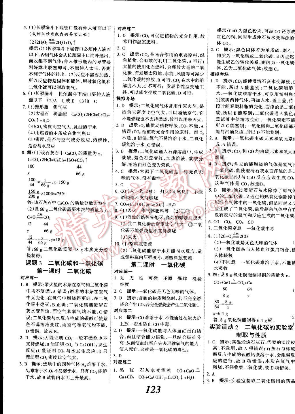 2014年全优课堂考点集训与满分备考九年级化学全一册人教版 第11页