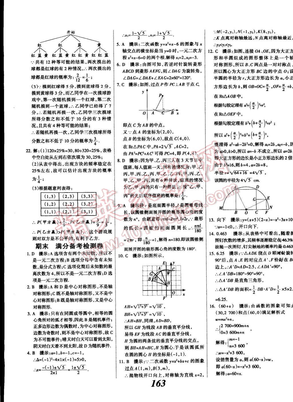 2014年全優(yōu)課堂考點集訓(xùn)與滿分備考九年級數(shù)學(xué)全一冊上人教版 第43頁