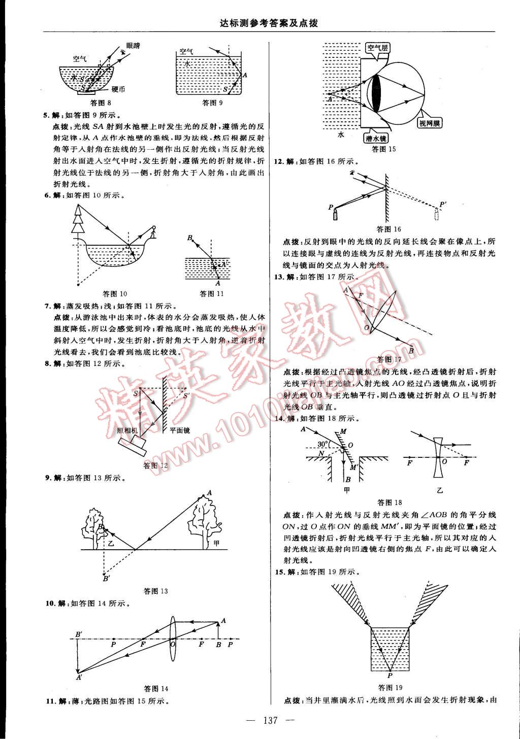 2014年點(diǎn)撥訓(xùn)練八年級(jí)物理上冊(cè)人教版 第11頁(yè)