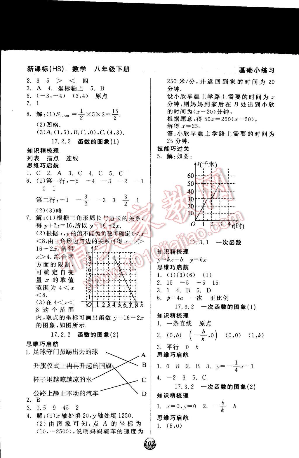 2015年全品基礎(chǔ)小練習(xí)八年級數(shù)學(xué)下冊華師大版 第4頁