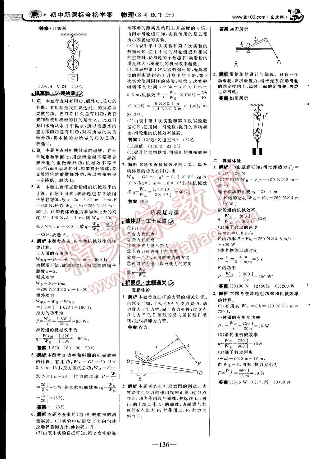 2015年世紀(jì)金榜金榜學(xué)案八年級物理下冊人教版 第50頁