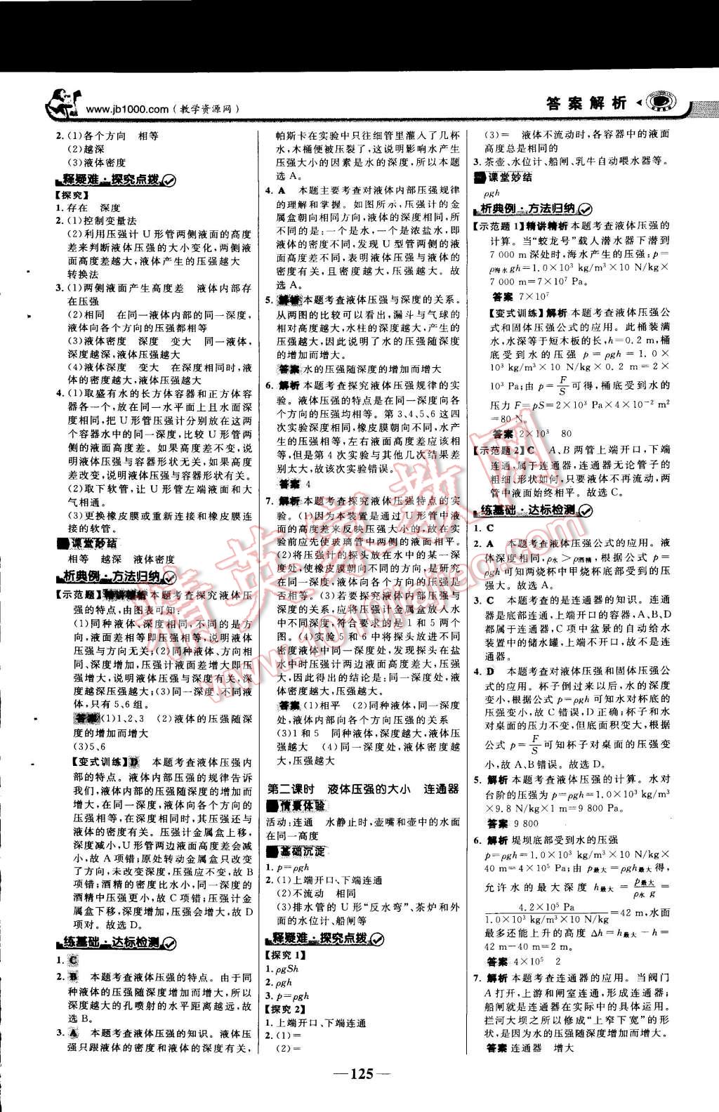 2015年世紀(jì)金榜金榜學(xué)案八年級物理下冊人教版 第39頁