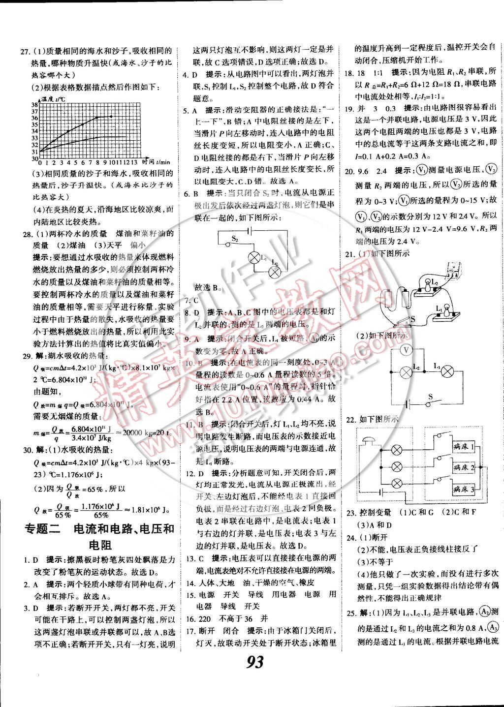 2014年全優(yōu)課堂考點(diǎn)集訓(xùn)與滿分備考九年級(jí)物理全一冊(cè)下 第9頁(yè)