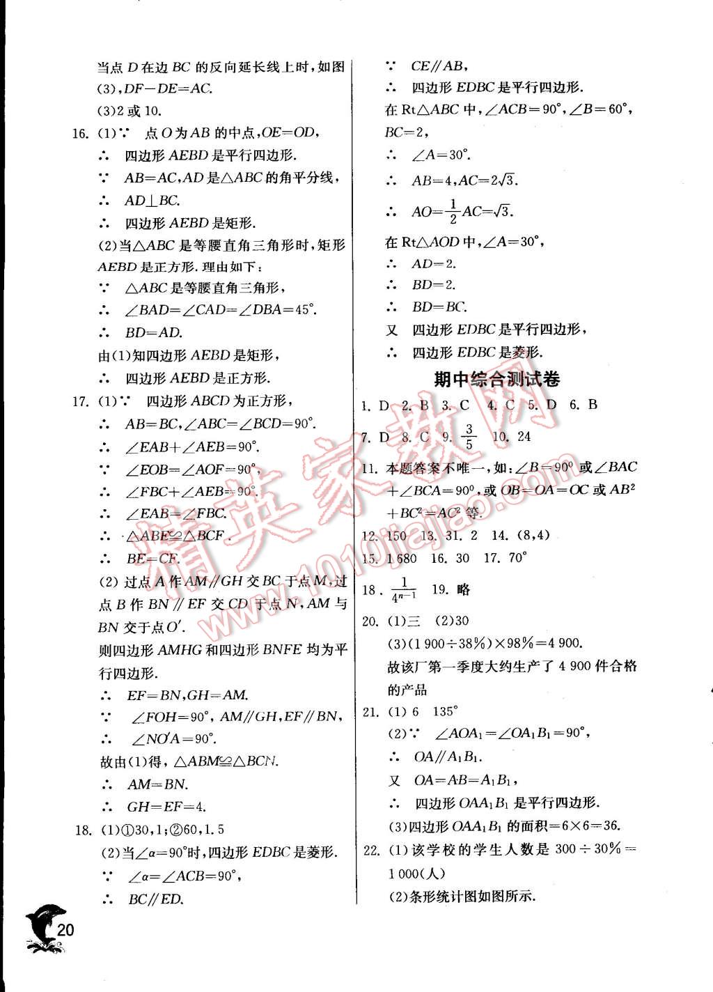 2015年實(shí)驗(yàn)班提優(yōu)訓(xùn)練八年級數(shù)學(xué)下冊蘇科版 第20頁