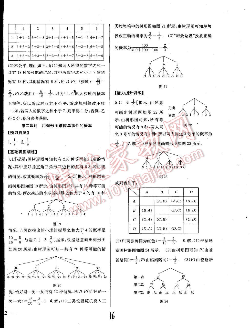 2015年全科王同步課時(shí)練習(xí)九年級(jí)數(shù)學(xué)下冊冀教版 第16頁