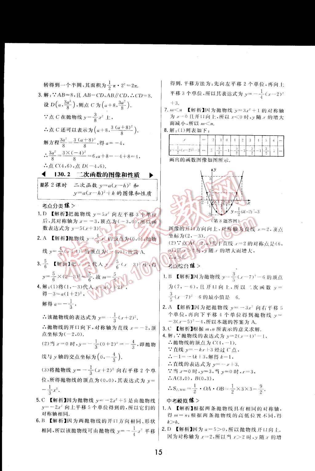 2015年北大綠卡九年級(jí)數(shù)學(xué)下冊(cè)冀教版 第27頁