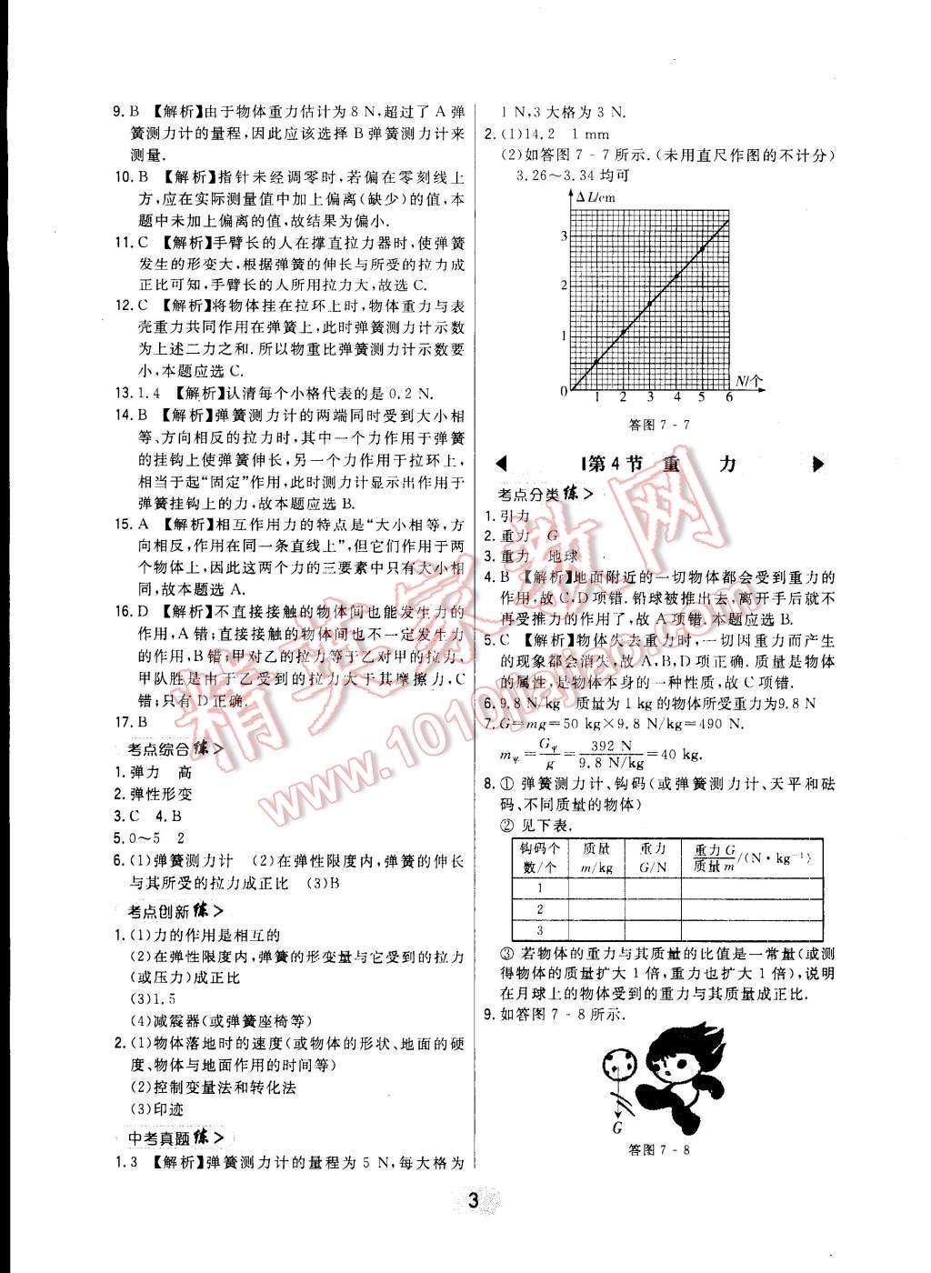 2015年北大綠卡課時(shí)同步講練八年級物理下冊教科版 第13頁