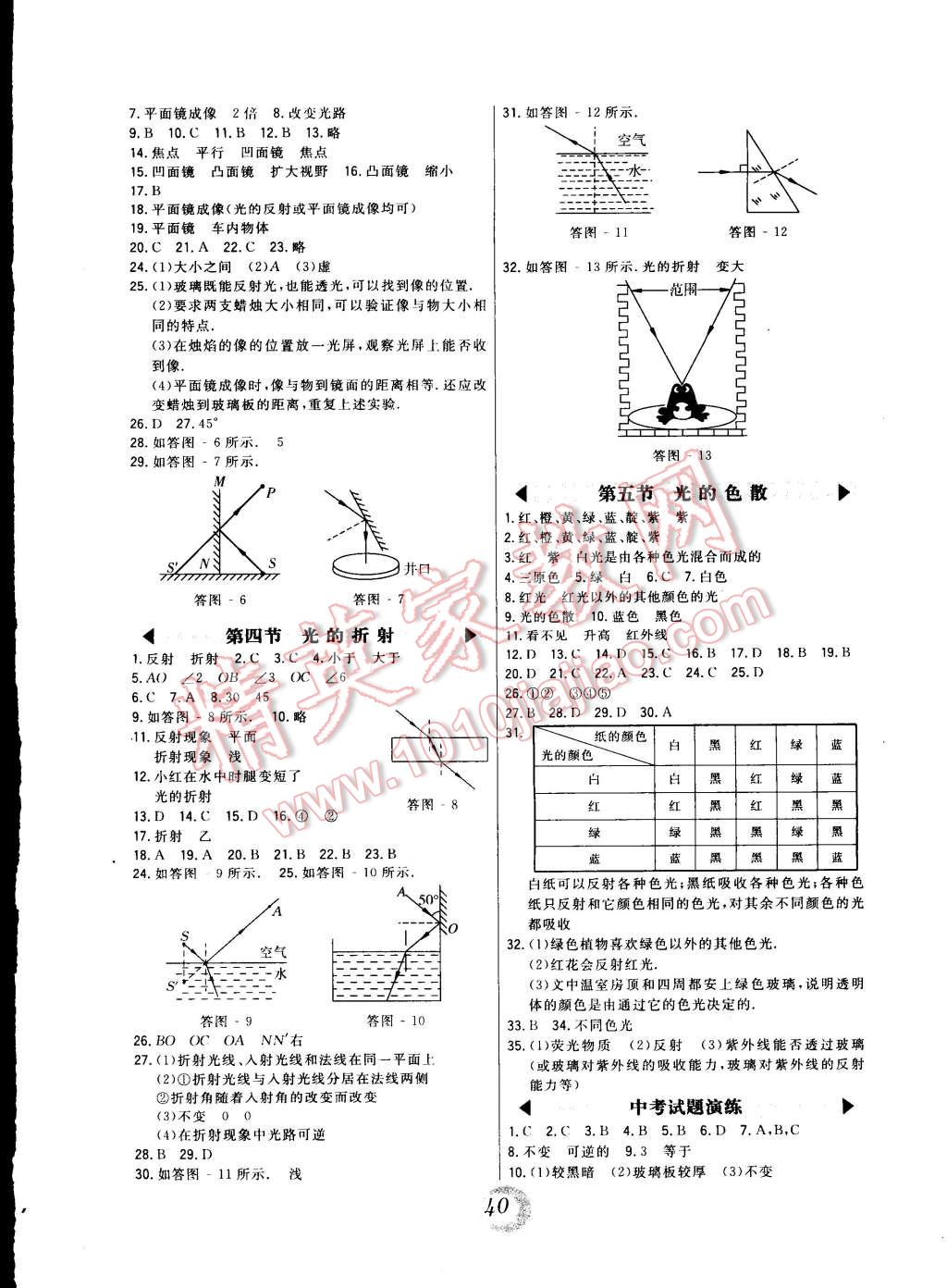 2015年北大綠卡課時(shí)同步講練八年級物理上冊人教版 第4頁